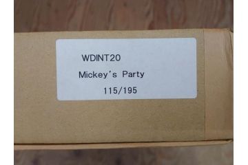真作　三田恒夫　TSUNEO SANDA　ディズニー　「Mickey’s　Party」　限定115/195　WDINT20　ミッキーと仲間たちの賑やかな雰囲気が伝わってくる版画(ジクレー、ジークレー、印刷、額付き、外箱付き)(R-077924)