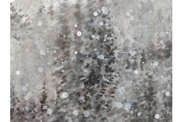 真作　橋本広喜　「冬の集落」　降り積もる山村の雪景色が美しい墨彩画(冬、雪、集落、山、額付き、外箱付き)(R-077926)