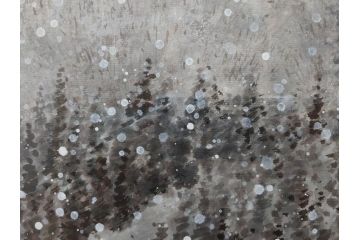 真作　橋本広喜　「冬の集落」　降り積もる山村の雪景色が美しい墨彩画(冬、雪、集落、山、額付き、外箱付き)(R-077926)