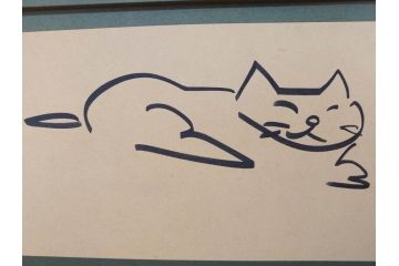 真作　久下貴史　「どこからどこまでフェデリコ」　限定39/50　サイン入り　猫の様々な表情に心が和むジクレー(Federico from End to End、版画、ジークレー、絵画、額装、額付き、外箱付き)(R-077927)