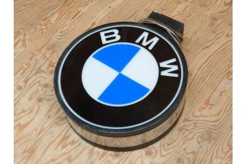 ビンテージ　レア!　BMW(ビー・エム・ダブリュー)　お部屋のアクセントになる電光看板(ヴィンテージ、ネオン、電気、電飾、ビーエム、車)(R-077930)