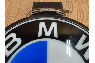 ビンテージ　レア!　BMW(ビー・エム・ダブリュー)　お部屋のアクセントになる電光看板(ヴィンテージ、ネオン、電気、電飾、ビーエム、車)(R-077930)