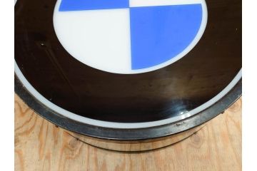 ビンテージ　レア!　BMW(ビー・エム・ダブリュー)　お部屋のアクセントになる電光看板(ヴィンテージ、ネオン、電気、電飾、ビーエム、車)(R-077930)