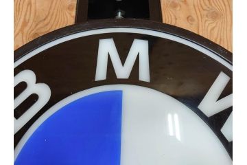 ビンテージ　レア!　BMW(ビー・エム・ダブリュー)　お部屋のアクセントになる電光看板(ヴィンテージ、ネオン、電気、電飾、ビーエム、車)(R-077930)