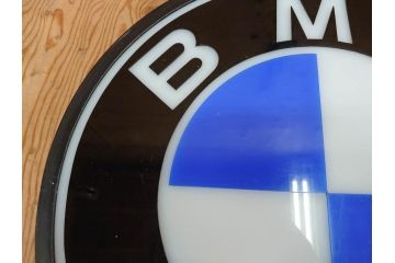 ビンテージ　レア!　BMW(ビー・エム・ダブリュー)　お部屋のアクセントになる電光看板(ヴィンテージ、ネオン、電気、電飾、ビーエム、車)(R-077930)