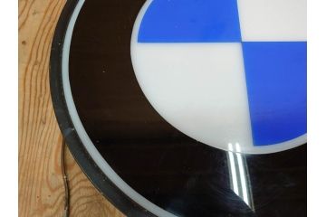 ビンテージ　レア!　BMW(ビー・エム・ダブリュー)　お部屋のアクセントになる電光看板(ヴィンテージ、ネオン、電気、電飾、ビーエム、車)(R-077930)