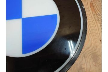 ビンテージ　レア!　BMW(ビー・エム・ダブリュー)　お部屋のアクセントになる電光看板(ヴィンテージ、ネオン、電気、電飾、ビーエム、車)(R-077930)