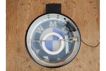 ビンテージ　レア!　BMW(ビー・エム・ダブリュー)　お部屋のアクセントになる電光看板(ヴィンテージ、ネオン、電気、電飾、ビーエム、車)(R-077930)