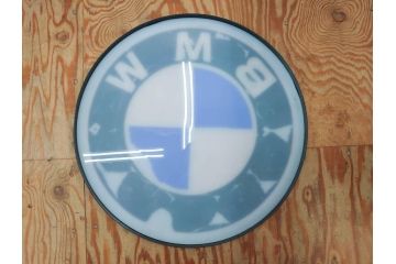 ビンテージ　レア!　BMW(ビー・エム・ダブリュー)　お部屋のアクセントになる電光看板(ヴィンテージ、ネオン、電気、電飾、ビーエム、車)(R-077930)