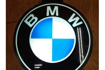 ビンテージ　レア!　BMW(ビー・エム・ダブリュー)　お部屋のアクセントになる電光看板(ヴィンテージ、ネオン、電気、電飾、ビーエム、車)(R-077930)