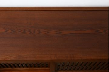 中古　美品!!　上質な和の空間を演出する水屋箪笥(食器棚、茶箪笥、戸棚、収納棚、キャビネット)(R-077937)