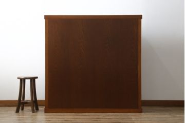 中古　美品!!　上質な和の空間を演出する水屋箪笥(食器棚、茶箪笥、戸棚、収納棚、キャビネット)(R-077937)