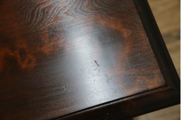 中古　松本民芸家具　#25型スツール・テーブル　クラシカルなデザインがお洒落なサイドテーブル　(R-077948)