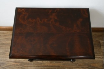 中古　松本民芸家具　#25型スツール・テーブル　クラシカルなデザインがお洒落なサイドテーブル　(R-077948)