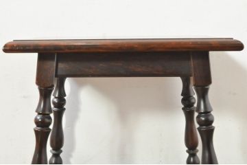 中古　松本民芸家具　#25型スツール・テーブル　クラシカルなデザインがお洒落なサイドテーブル(コーヒーテーブル、カフェテーブル、花台、飾り台、椅子、イス)(R-077948)