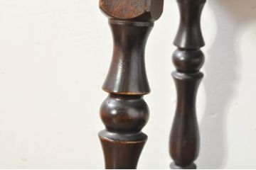 中古　松本民芸家具　#25型スツール・テーブル　クラシカルなデザインがお洒落なサイドテーブル(コーヒーテーブル、カフェテーブル、花台、飾り台、椅子、イス)(R-077948)