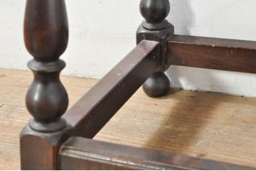 中古　松本民芸家具　#25型スツール・テーブル　クラシカルなデザインがお洒落なサイドテーブル(コーヒーテーブル、カフェテーブル、花台、飾り台、椅子、イス)(R-077948)