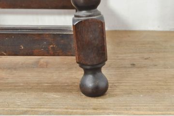 中古　松本民芸家具　#25型スツール・テーブル　クラシカルなデザインがお洒落なサイドテーブル(コーヒーテーブル、カフェテーブル、花台、飾り台、椅子、イス)(R-077948)