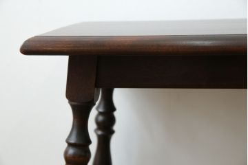 中古　松本民芸家具　#25型スツール・テーブル　クラシカルなデザインがお洒落なサイドテーブル(コーヒーテーブル、カフェテーブル、花台、飾り台、椅子、イス)(R-077949)