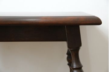 中古　松本民芸家具　#25型スツール・テーブル　クラシカルなデザインがお洒落なサイドテーブル(コーヒーテーブル、カフェテーブル、花台、飾り台、椅子、イス)(R-077949)
