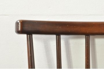 中古　松本民芸家具　クラシカルなデザインが美しいベビーチェア(チャイルドチェア、キッズチェア、アームチェア、ダイニングチェア、板座チェア、ウィンザーチェア、ウインザーチェア、こども椅子、子どもイス)(R-077951)