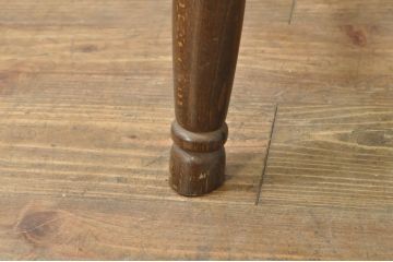 和製ビンテージ　飛騨産業　キツツキマーク　艶のある木の質感が上品な回転チェア(カウンターチェア、ハイチェア、バーチェア、板座チェア、イス、椅子、ヴィンテージ)(R-077952)