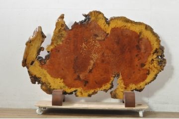 和製ビンテージ　花梨(カリン)材　木本来の形を活かした存在感溢れる衝立て(パーテーション、衝い立て、つい立て、間仕切り、ディスプレイ、オブジェ、ヴィンテージ)(R-077961)