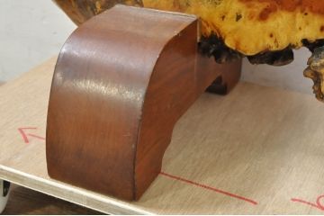 和製ビンテージ　花梨(カリン)材　木本来の形を活かした存在感溢れる衝立て(パーテーション、衝い立て、つい立て、間仕切り、ディスプレイ、オブジェ、ヴィンテージ)(R-077961)