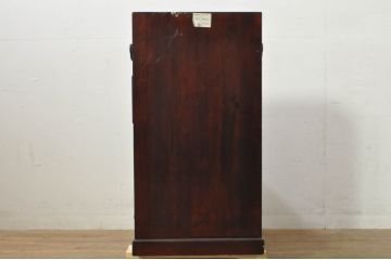 中古　アンティーク調　和のお部屋作りに取り入れやすい両面使いの小さな階段箪笥(和たんす、収納箪笥、引き出し)(R-077966)