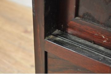 中古　アンティーク調　和のお部屋作りに取り入れやすい両面使いの小さな階段箪笥(和たんす、収納箪笥、引き出し)(R-077966)