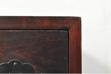 中古　アンティーク調　和のお部屋作りに取り入れやすい両面使いの小さな階段箪笥(和たんす、収納箪笥、引き出し)(R-077966)