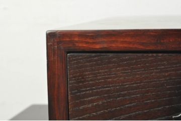 中古　アンティーク調　和のお部屋作りに取り入れやすい両面使いの小さな階段箪笥(和たんす、収納箪笥、引き出し)(R-077966)
