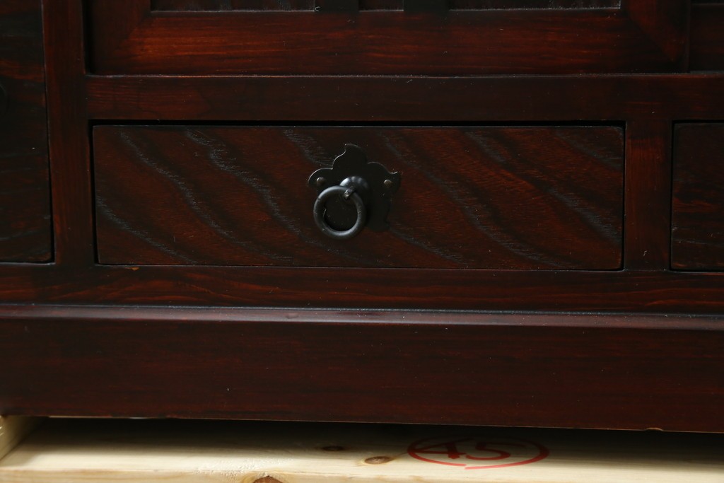 中古　アンティーク調　和のお部屋作りに取り入れやすい両面使いの小さな階段箪笥　(R-077966)