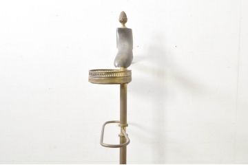 イタリアアンティーク　クラシカルで品のある佇まいが魅力の真鍮(しんちゅう)製ハンガーラック(コートハンガー、洋服掛け、帽子掛け、傘立て、ディスプレイスタンド、ディスプレイラック、店舗什器)(R-077974)