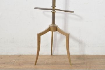 イタリアアンティーク　クラシカルで品のある佇まいが魅力の真鍮(しんちゅう)製ハンガーラック(コートハンガー、洋服掛け、帽子掛け、傘立て、ディスプレイスタンド、ディスプレイラック、店舗什器)(R-077974)