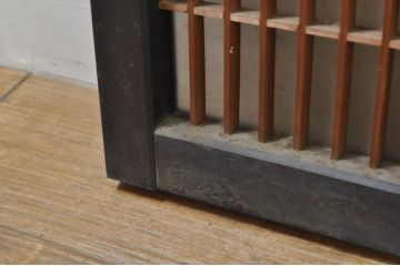 アンティーク建具　片面ガラス　和の空間を演出する小さな組子窓2枚セット(ガラス窓、ガラス戸、格子戸、引き戸)(R-077983)