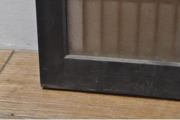 アンティーク建具　片面ガラス　和の空間を演出する小さな組子窓2枚セット(ガラス窓、ガラス戸、格子戸、引き戸)(R-077983)