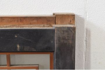 アンティーク建具　両面ガラス　和モダンの雰囲気が魅力的な書院戸4枚セット(書院窓、ガラス戸、引き戸)(R-077984)