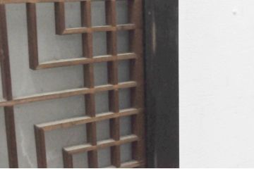 アンティーク建具　両面ガラス　和モダンの雰囲気が魅力的な書院戸4枚セット(書院窓、ガラス戸、引き戸)(R-077984)