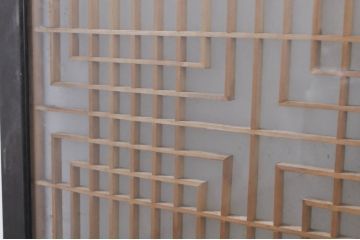 アンティーク建具　両面ガラス　和モダンの雰囲気が魅力的な書院戸4枚セット(書院窓、ガラス戸、引き戸)(R-077984)