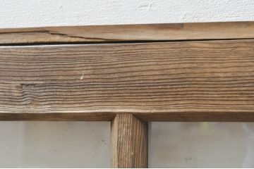 アンティーク建具　大正ロマン　ノスタルジックな雰囲気溢れるガラス窓2枚セット(引き戸、ガラス戸)(R-077987)