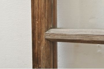 アンティーク建具　大正ロマン　ノスタルジックな雰囲気溢れるガラス窓2枚セット(引き戸、ガラス戸)(R-077987)