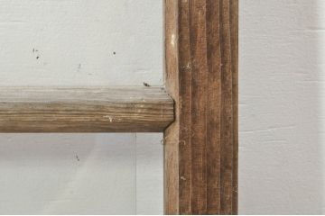 アンティーク建具　大正ロマン　ノスタルジックな雰囲気溢れるガラス窓2枚セット(引き戸、ガラス戸)(R-077987)