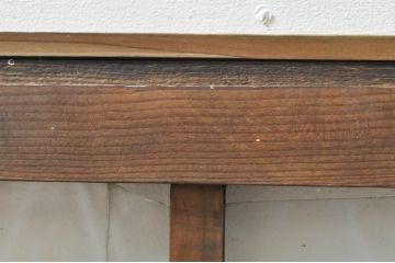 アンティーク建具　大正ロマン　ノスタルジックな雰囲気溢れるガラス窓2枚セット(引き戸、ガラス戸)(R-077987)