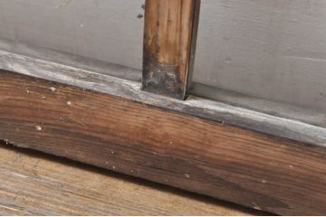 アンティーク建具　大正ロマン　ノスタルジックな雰囲気溢れるガラス窓2枚セット(引き戸、ガラス戸)(R-077987)
