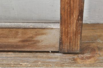 アンティーク建具　大正ロマン　ノスタルジックな雰囲気溢れるガラス窓2枚セット(引き戸、ガラス戸)(R-077987)