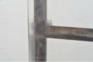 中古　特注品　可憐な雰囲気が素敵なアイアン製のメニュースタンド(メニュー立て、ディスプレイ、店舗什器)(R-077990)