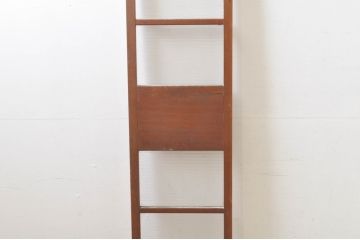 アンティーク建具　ペイント仕上げ限定　どこか懐かしい雰囲気を醸し出す縦長窓1枚(ガラス欄間、明かり取り、明り取り、FIX窓、フィックス窓、ガラス窓、嵌め殺し)(R-077996)