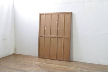 アンティーク建具　時を経た風合いが味わい深い板戸1枚(木製扉)(R-077997)