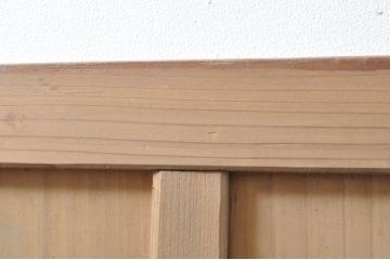 アンティーク建具　時を経た風合いが味わい深い板戸1枚(木製扉)(R-077997)